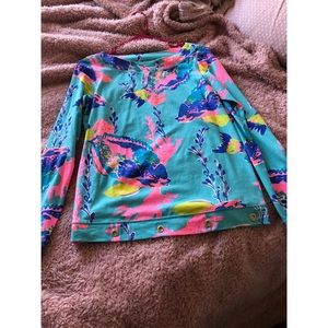 Lilly Pulitzer Jojo top in Sandstorm 🐠